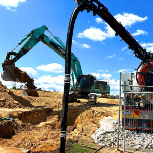 non-destructive and destructive excavation techniques side by side